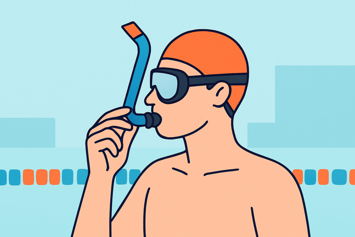 Snorkkeli kilpauintiin – etusnorkkeli ja sen käyttö