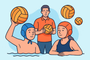Vesipallon pelipallon koot ja otepinnat ikäluokittain